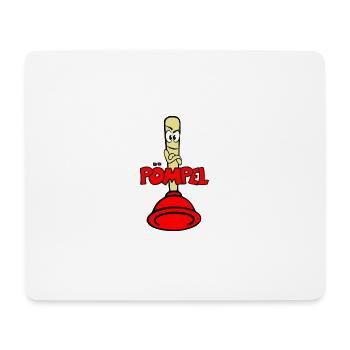 Pömpel - Mousepad (Querformat) - Weiß - Vorne