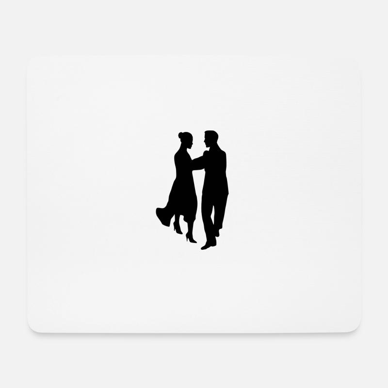 Tanzen - Mousepad (Querformat) - Weiß