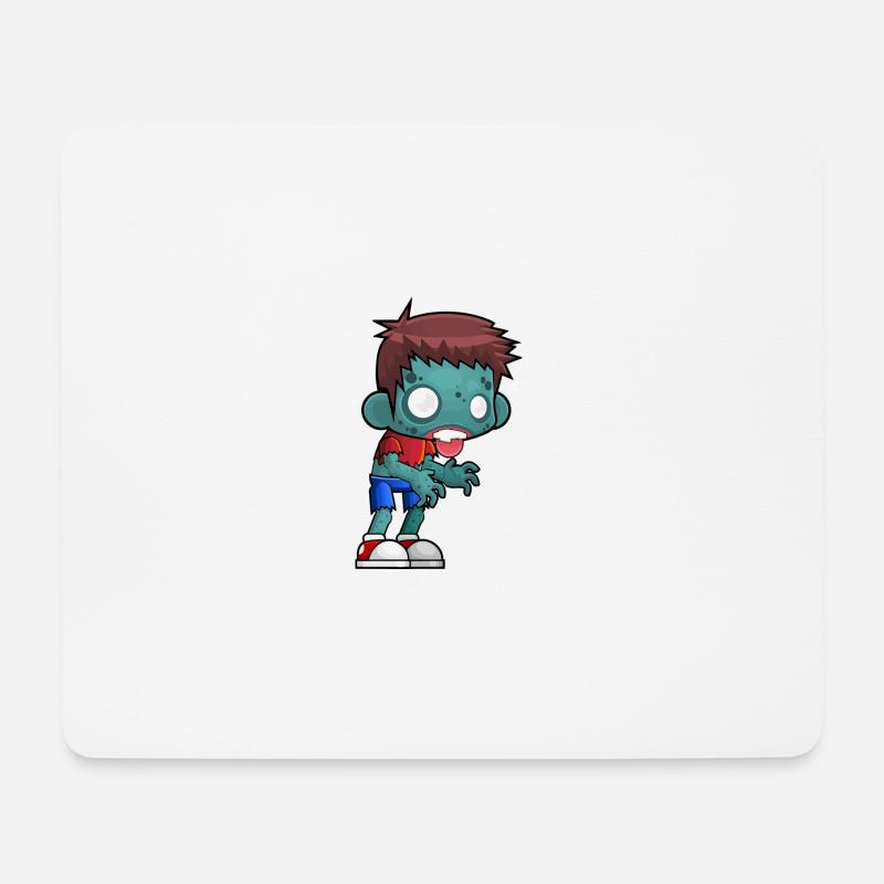 Zombie - Mousepad (Querformat) - Weiß