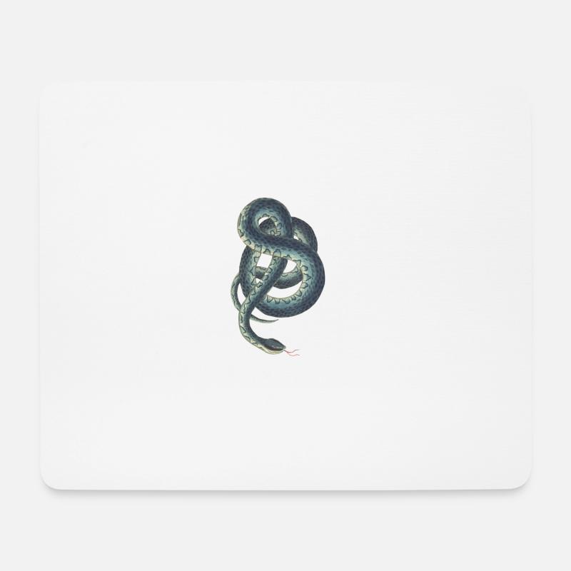 Schlange - Mousepad (Querformat) - Weiß