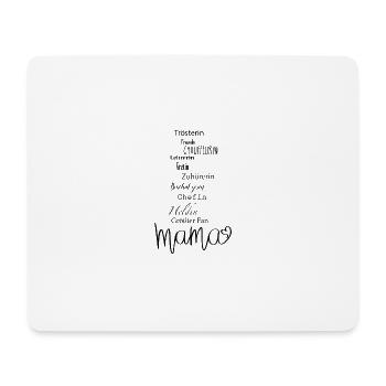 Mama ist die Beste wieserkreativ - Mousepad (Querformat) - Weiß - Vorne