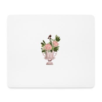 Rosensträussen - Mousepad (Querformat) - Weiß - Vorne
