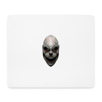Creepy bade face Christmas T-shirt - Tapis de souris (format paysage) - blanc - Devant