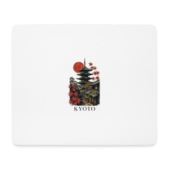 Kyoto Japan Pagoda Street Art - Mousepad (Querformat) - Weiß - Vorne