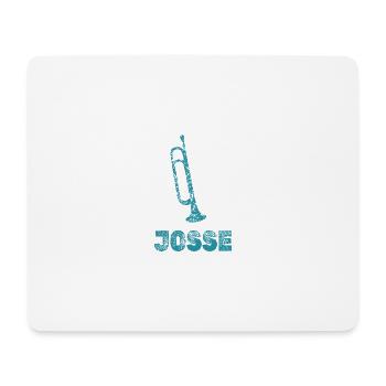 Josse as a brass band - Mouse Pad (horizontal) - white - Front