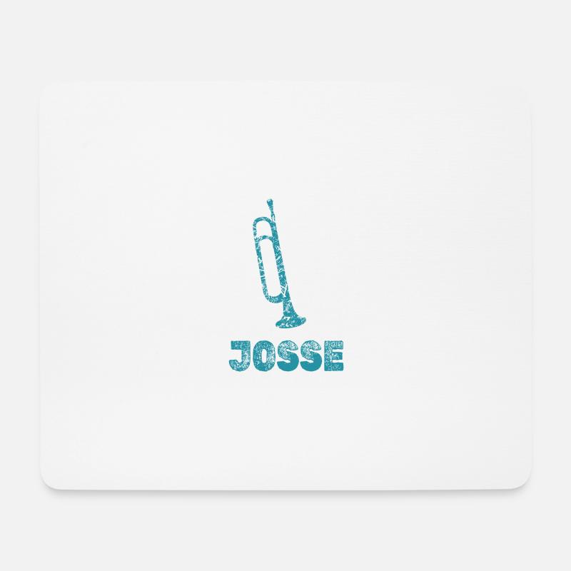 Josse als Blasmusik - Mousepad (Querformat) - Weiß