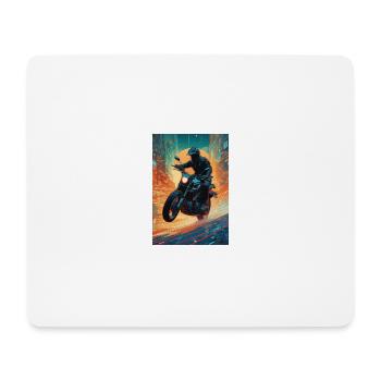 Motorrad 1 - Mousepad (Querformat) - Weiß - Vorne