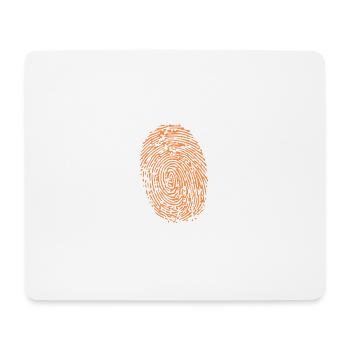 empreinte digitale - Tapis de souris (format paysage) - blanc - Devant