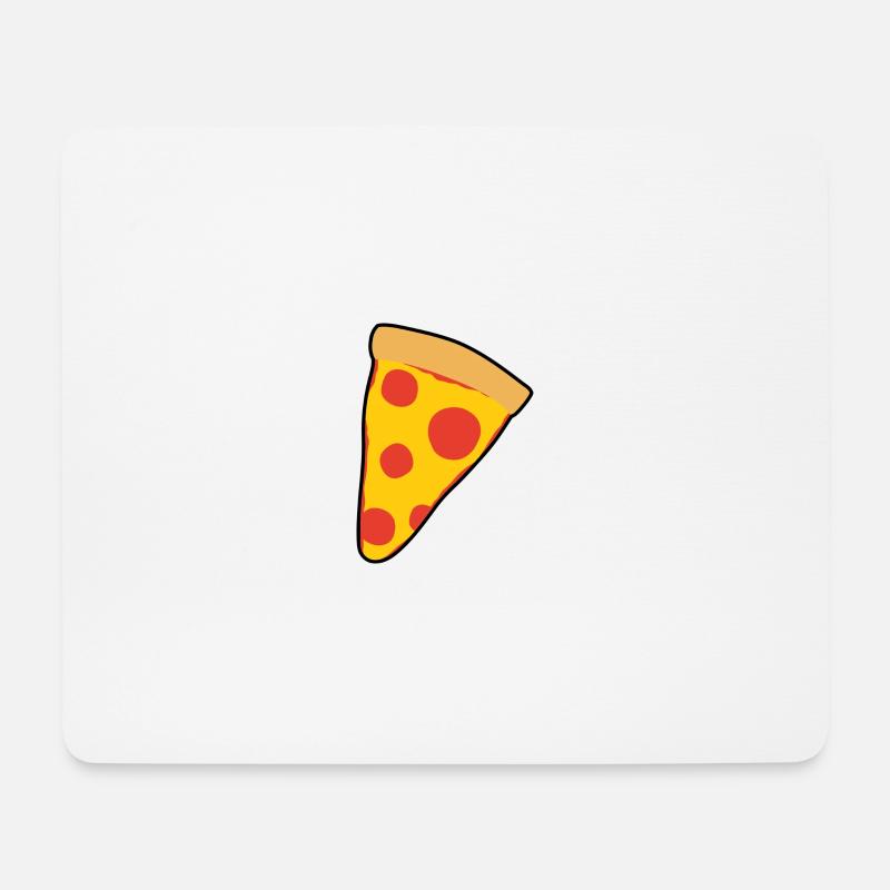 Pizza - Mousepad (Querformat) - Weiß