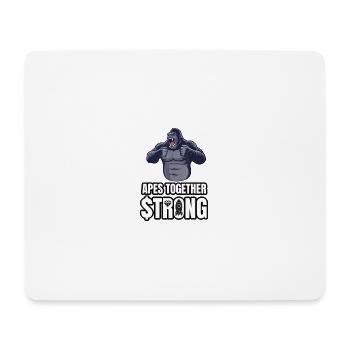 Apes Together Strong Hold Gorilla Meme T Shirt - Tapis de souris (format paysage) - blanc - Devant