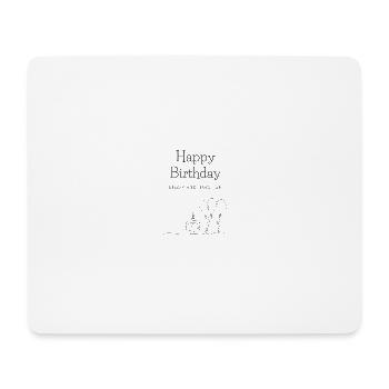 Geburtstag Happy Birthday Enjoy and have fun - Mousepad (Querformat) - Weiß - Vorne