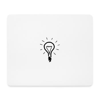 Sketch light bulb - Mouse Pad (horizontal) - white - Front