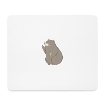 Bear Teddy Bear - Mouse Pad (horizontal) - white - Front