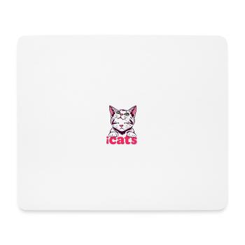 „ Katze – Mystisches Katzen-Design “ - Mousepad (Querformat) - Weiß - Vorne