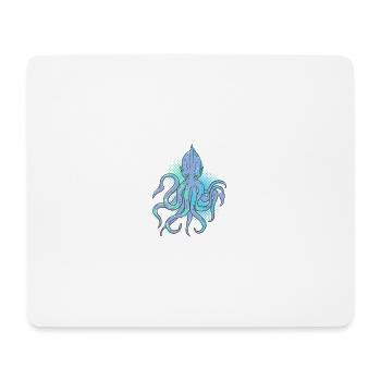 tintenfisch - Mousepad (Querformat) - Weiß - Vorne