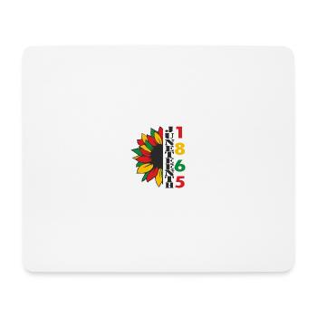 Juneteenth Day 1865, Jour de la Liberté Amérique Africaine - Tapis de souris (format paysage) - blanc - Devant