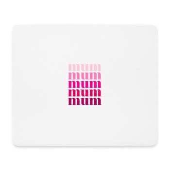 Mum Rosa - Mouse Pad (horizontal) - white - Front