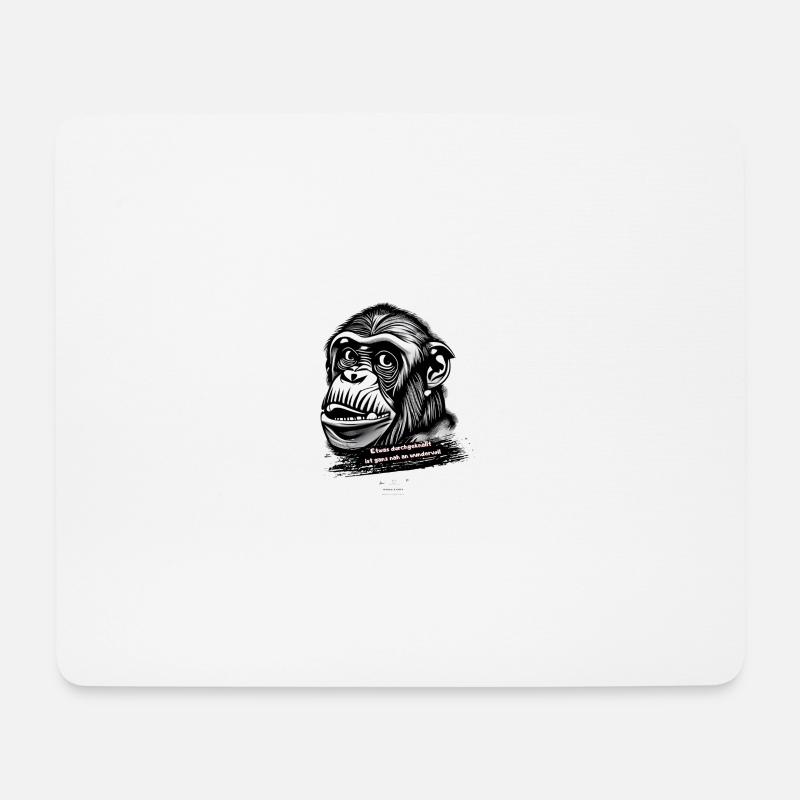 Etwas durchgeknallt ist ganz nah an wundervoll - Mousepad (Querformat) - Weiß