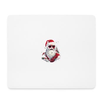 Brille Weihnachtsmann - Mousepad (Querformat) - Weiß - Vorne