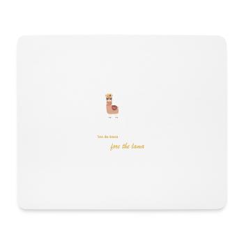 Regal Llama Crown Tee - Mouse Pad (horizontal) - white - Front