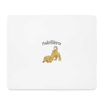 Pudelführer - Mousepad (Querformat) - Weiß - Vorne