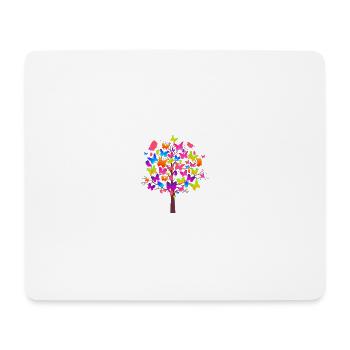 Cute Nature Butterfly Love Butterflies - Mousepad (Querformat) - Weiß - Vorne