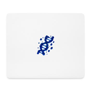 Molécule d’hélice d’ADN 3D Bleu - Tapis de souris (format paysage) - blanc - Devant