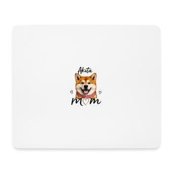 Akita Mom – Cadeau pour les amateurs d’Akita - Tapis de souris (format paysage) - blanc - Devant