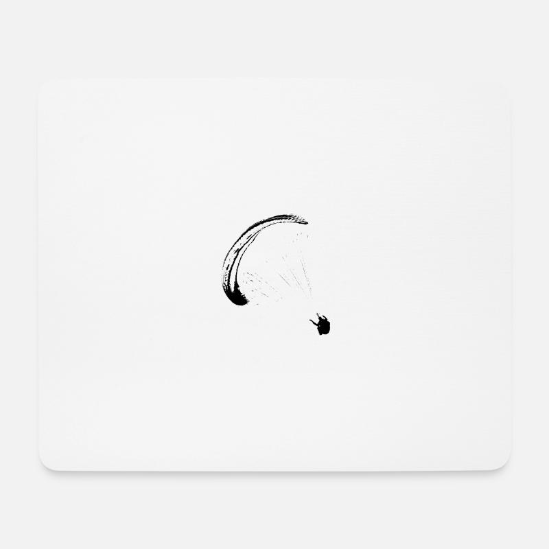 paraglider bw - Mousepad (Querformat) - Weiß