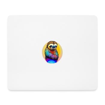 Faultier - Mousepad (Querformat) - Weiß - Vorne