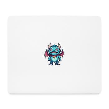 Dungeon Monster - Mousepad (Querformat) - Weiß - Vorne