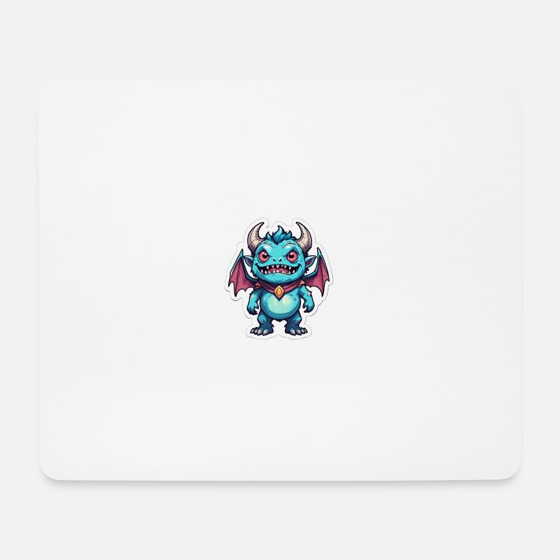 Dungeon Monster - Mousepad (Querformat) - Weiß