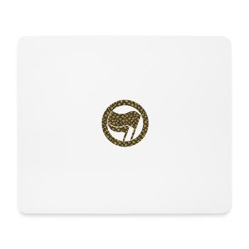 Roses dorées Antifa - Tapis de souris (format paysage) - blanc - Devant