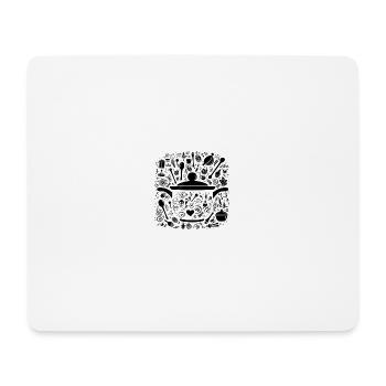 Kochtopf und mehr - Mousepad (Querformat) - Weiß - Vorne