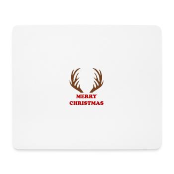 Frohe Weihnachten - Mousepad (Querformat) - Weiß - Vorne