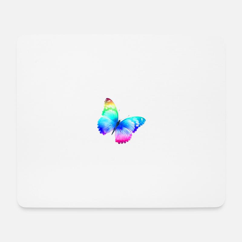 schöner Schmetterling - Mousepad (Querformat) - Weiß