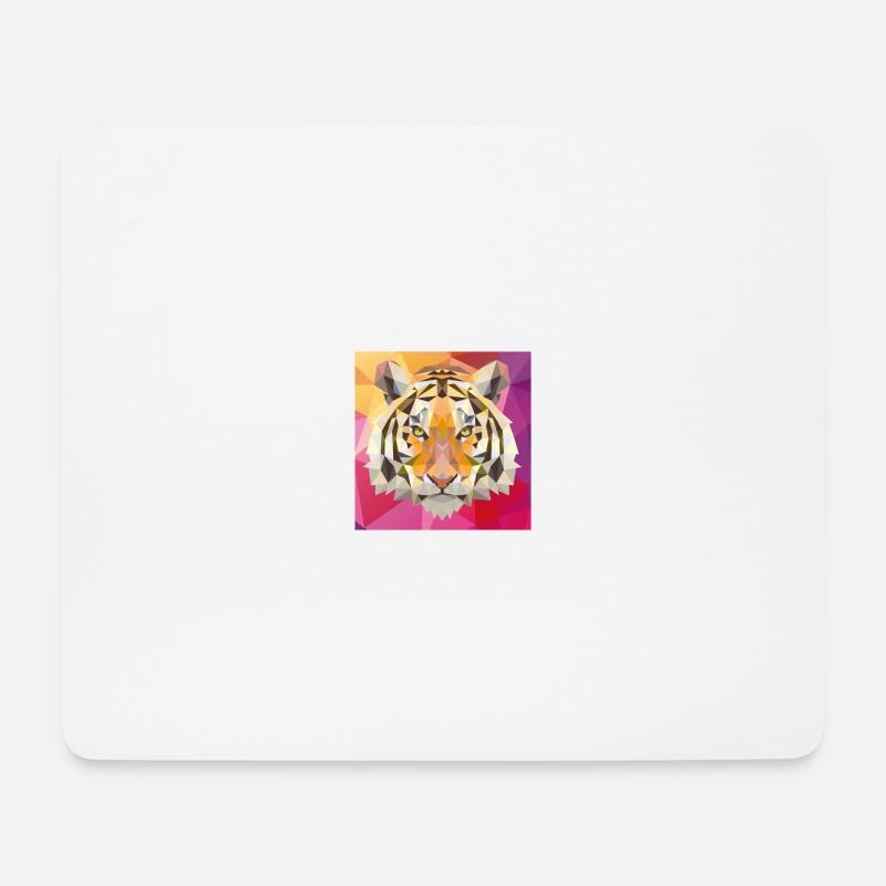 WengChunMH Tiger 2 - Mousepad (Querformat) - Weiß