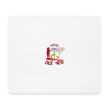 Faites du SUP pas de la guerre - Tapis de souris (format paysage) - blanc - Devant