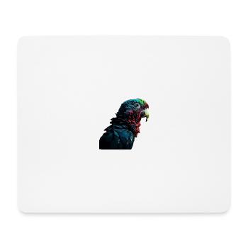 La perruche multicolore - Tapis de souris (format paysage) - blanc - Devant