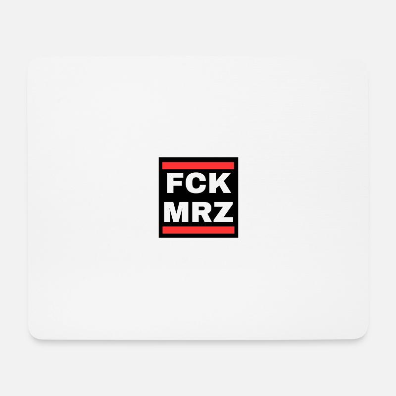 FCKMRZ - Mousepad (Querformat) - Weiß