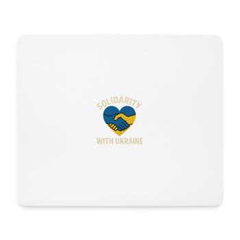 Solidarity with Ukraine - Mouse Pad (horizontal) - white - Front