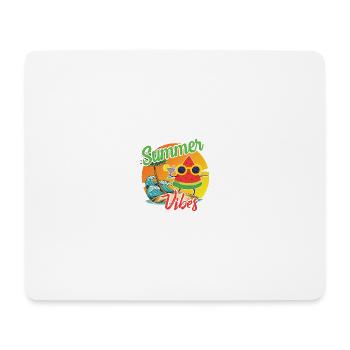 Sommer Vibes Wassermelone Design - Mousepad (Querformat) - Weiß - Vorne