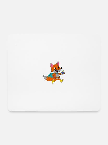 Fuchsheld Abenteuercape - Mousepad (Querformat) - Weiß