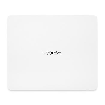 Mom Heart Minimalist Cute Mama Love Shirt - Mouse Pad (horizontal) - white - Front