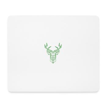 Hirsch - Mousepad (Querformat) - Weiß - Vorne