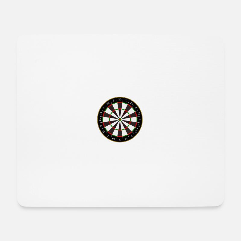 Dartscheibe Darts Sport Sportler Dartboard - Mousepad (Querformat) - Weiß