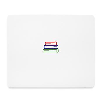 Lest mehr Bücher! - Mousepad (Querformat) - Weiß - Vorne