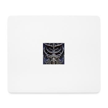 Minotaurus_Giger-style - Mouse Pad (horizontal) - white - Front
