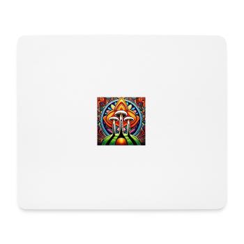 Mushroom comic - Mousepad (Querformat) - Weiß - Vorne