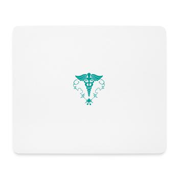 Krankenschwester - Krankenschwester - Herzschlag - Mousepad (Querformat) - Weiß - Vorne
